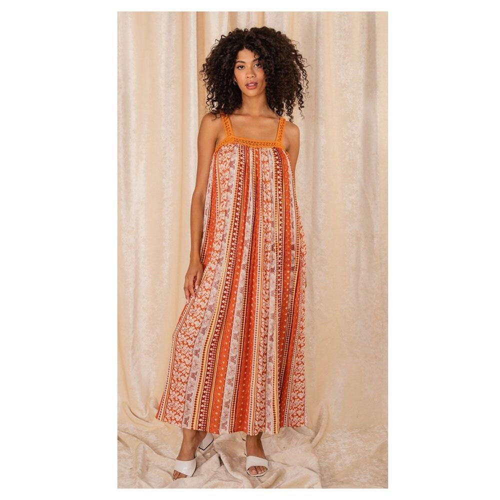 Raga Sun Canyon Dress - Burnt Orange NWT Medium Made in India